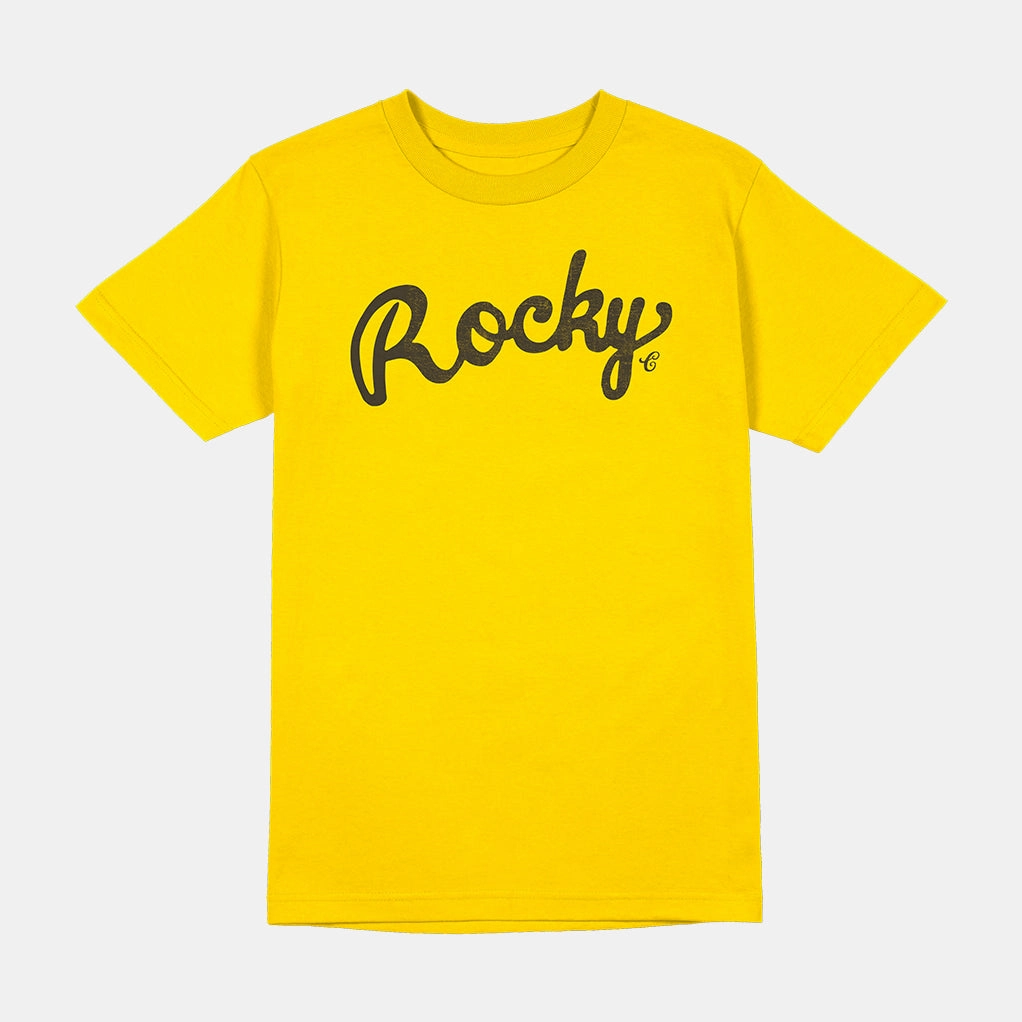 ROCKY SCRIPT SHIRT Relaxed Crew Neck Opening Fade Resistant Finish