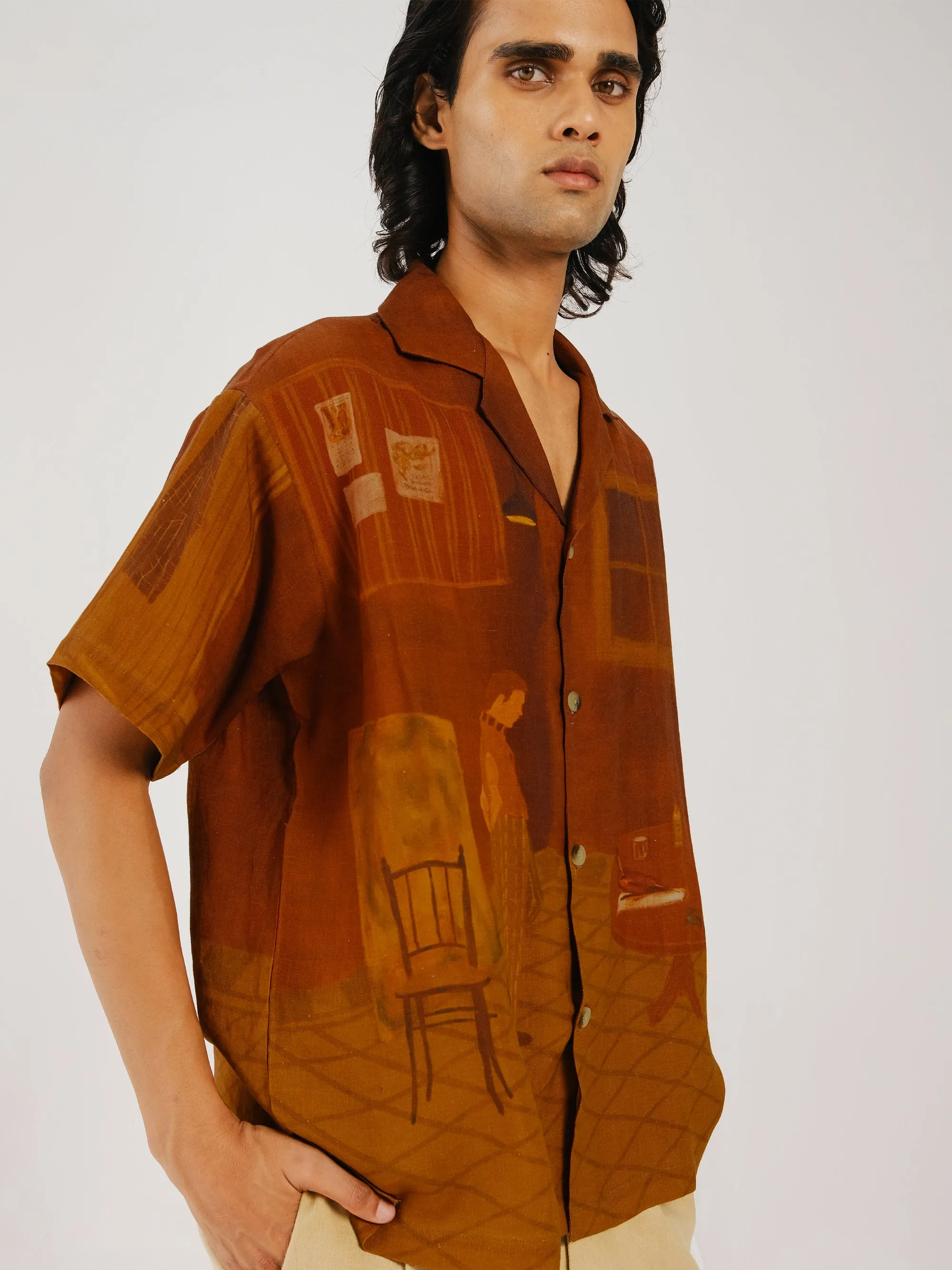 Urban Fashion Hidden Button Placket Unisex Shirt