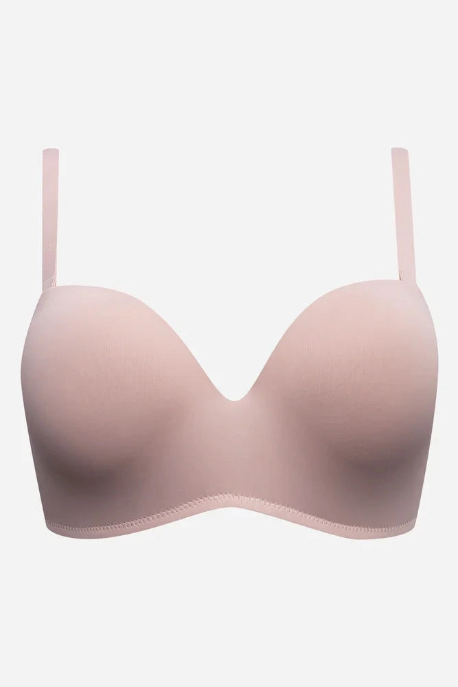 topstitching 2 Pack Multiway Bonded Bras Small Natural
