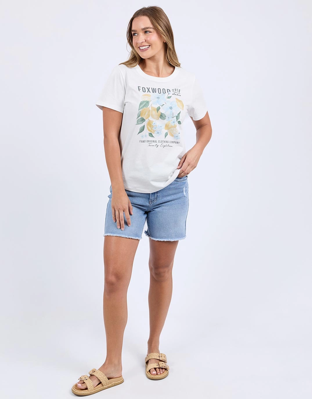Cozy Style Limoncello Tee - Vintage White
