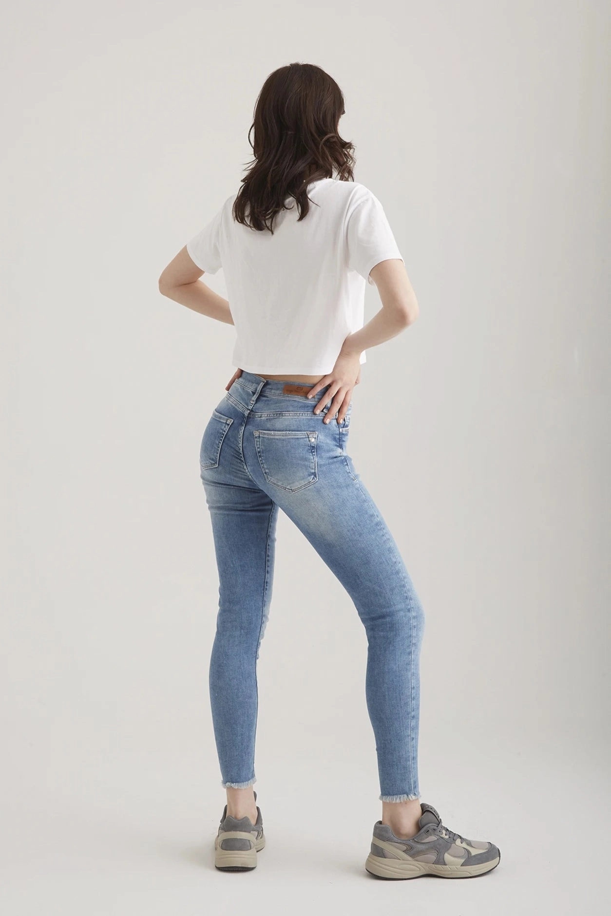 Lina - Pant - Blue - L28 Adjustable Waist LightweightInsulation