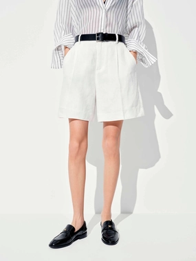Breathable Performance Linen Straight Shorts