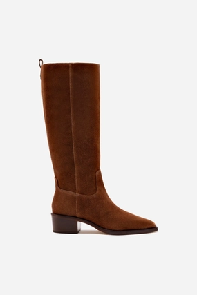 Florencia Boot In Burnt Umber Suede Reliable Fit