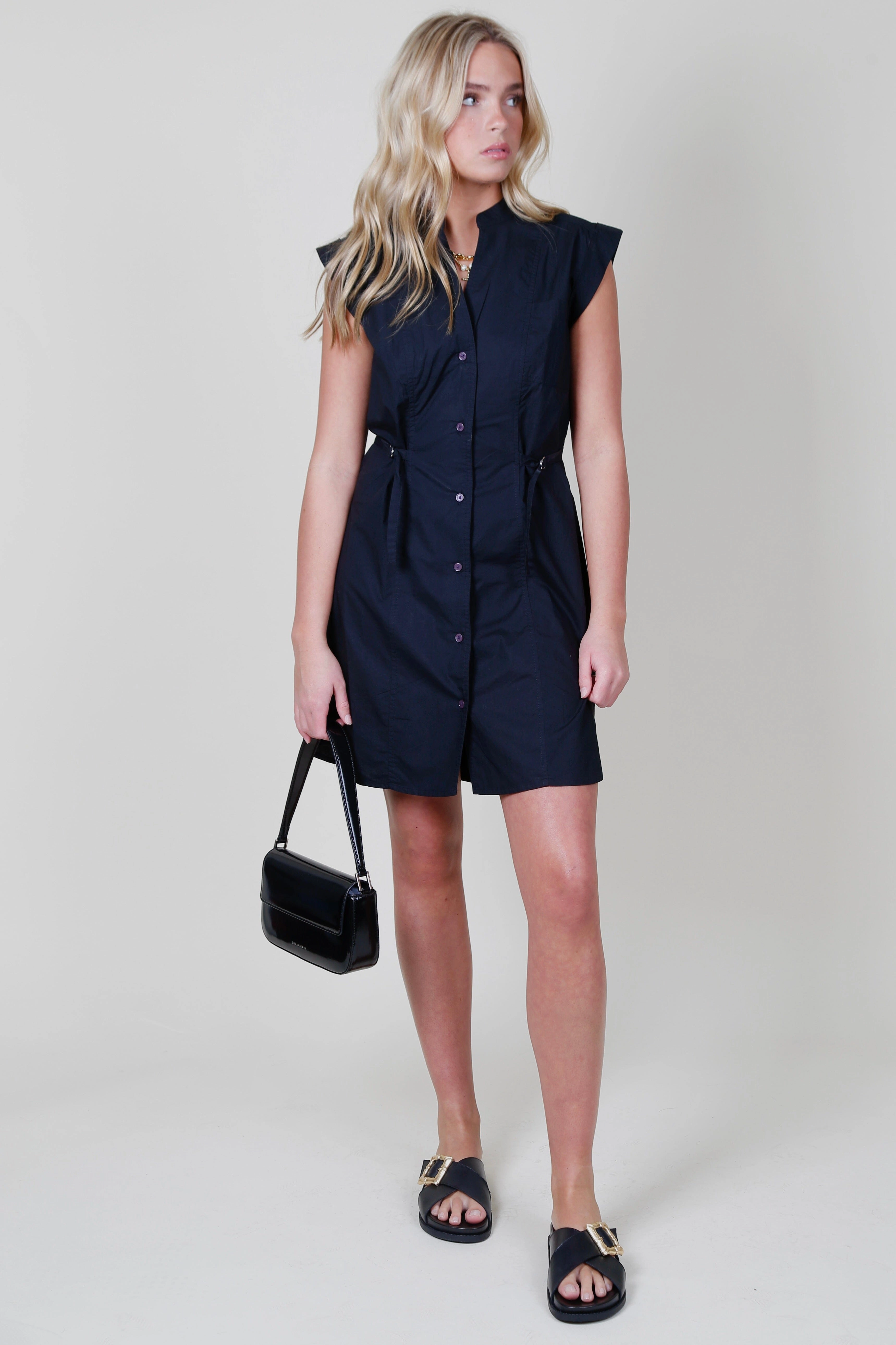 Holiday Wear DEREK LAM | Peyton Sleeveless Shirt Dress - Black