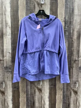Purple Athletic Jacket Athletic Works, Size L Sleek Outer QuiltedPattern