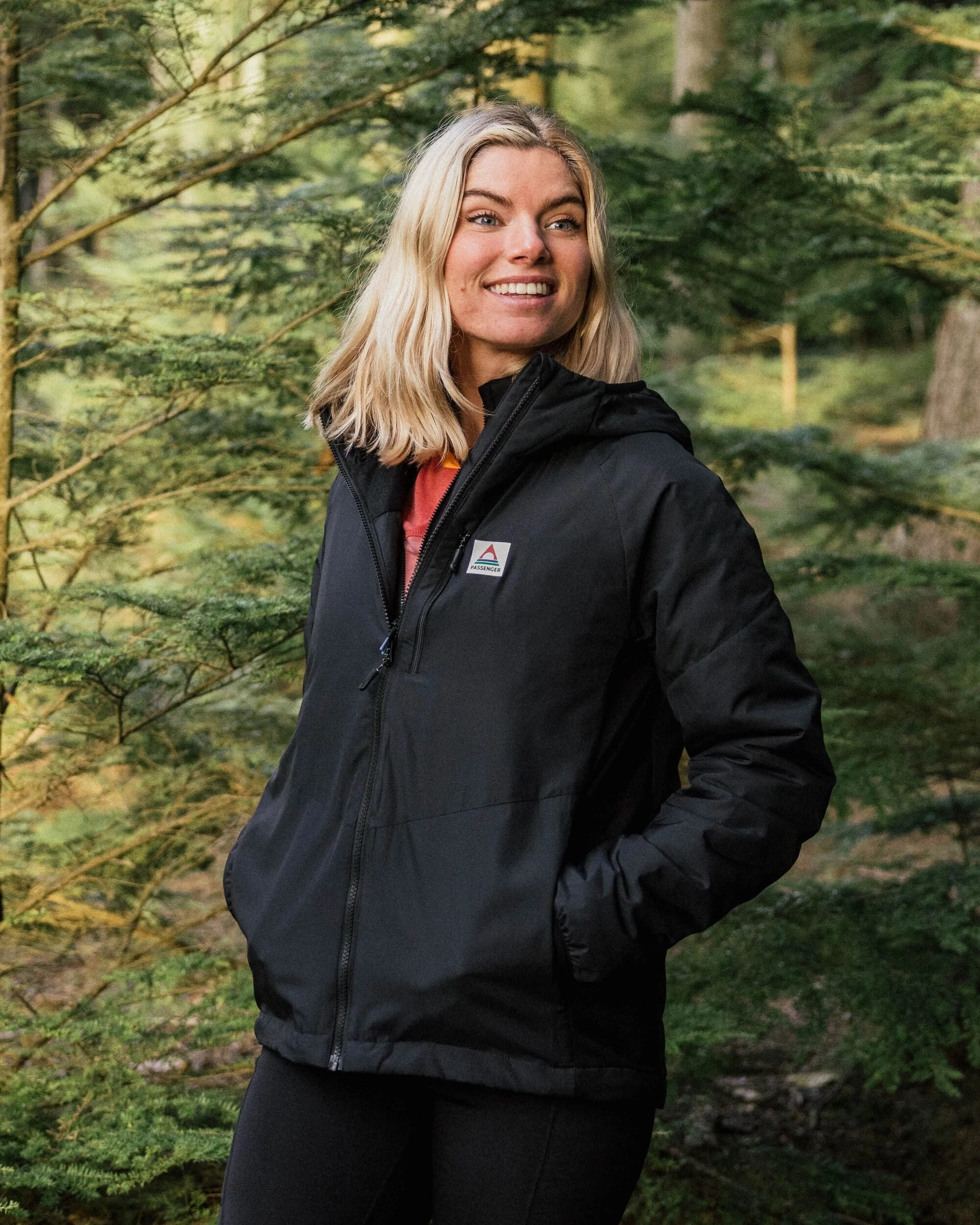 Shasta Lightweight Recycled Thermore? Insulated Jacket - Black Anti Static Interior Windproof Insulated Coat