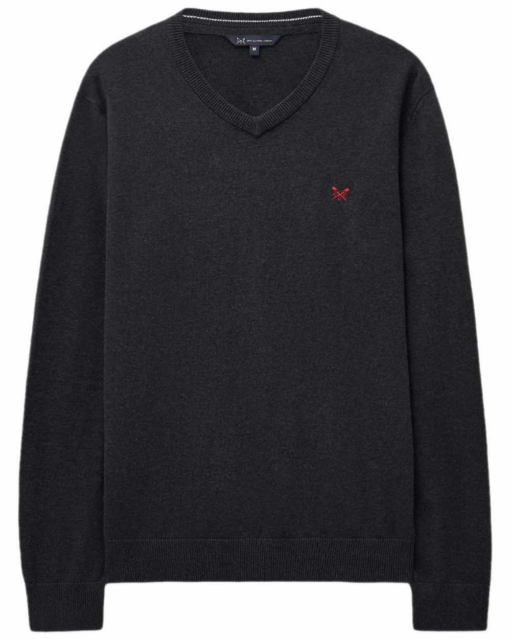 Crew Clothing Mens Organic Cotton V Neck Jumper Soft touch finish