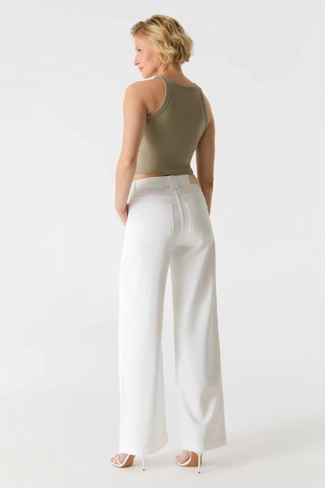 Seasonal Wear Easy Stretch Lulu Wide Leg Pant - White - 30" Inseam