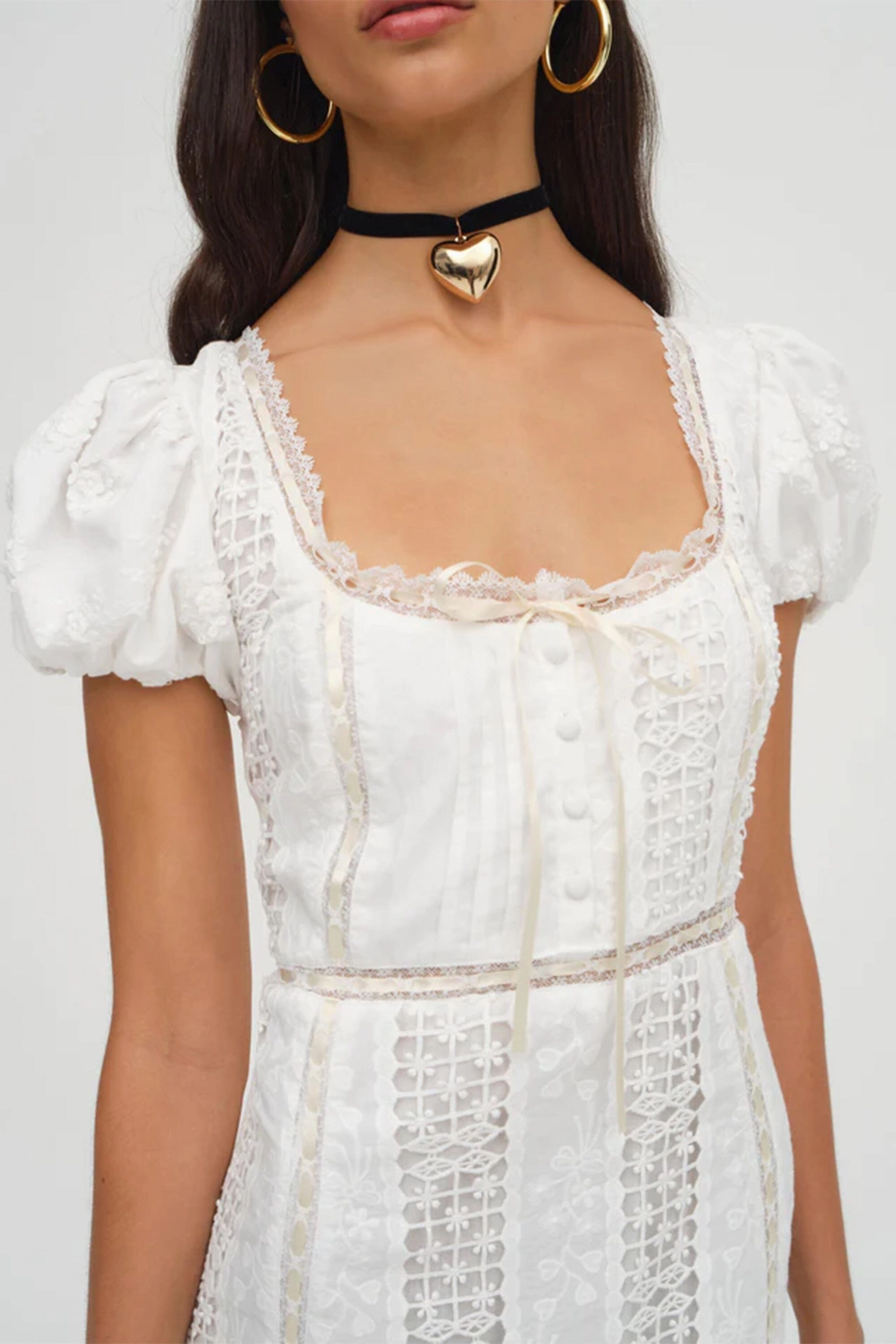 Style Base Minimal Details FOR LOVE & LEMONS | Tracy Mini Dress - White