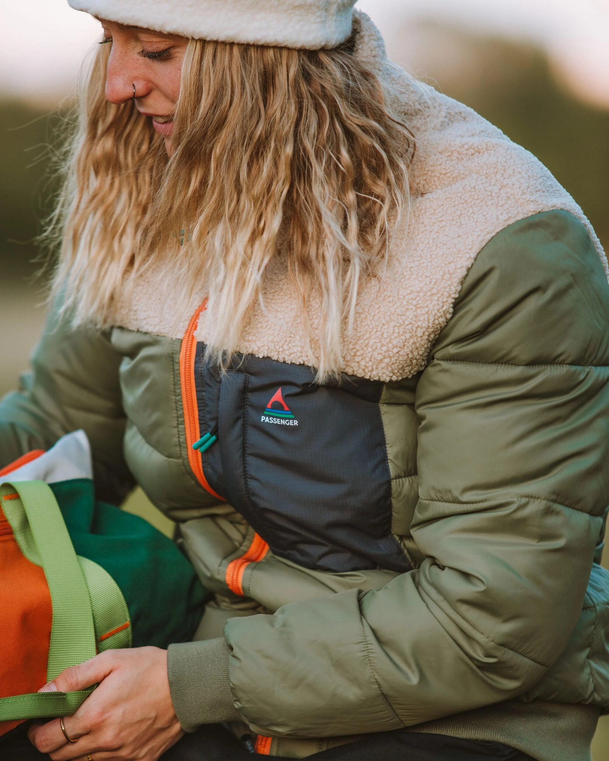 Light Travel Piece Inspire Recycled Insulated Jacket - Dusty Olive