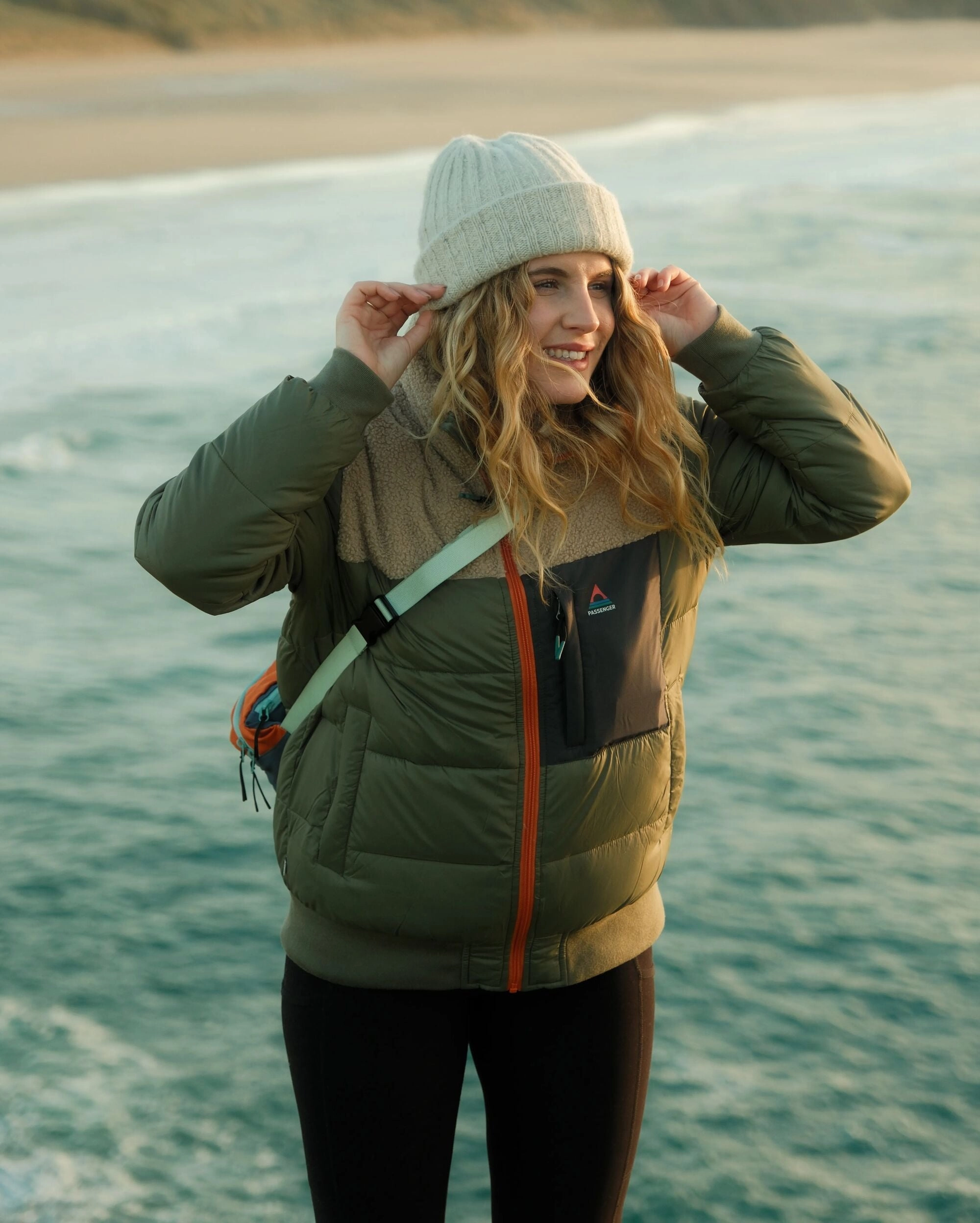 Cozy Street Style Inspire Recycled Insulated Jacket - Dusty Olive