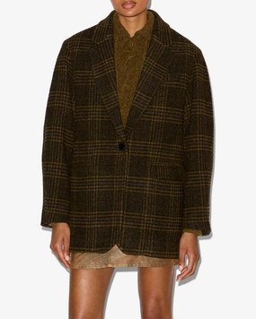 Marant Etoile Gesina Jacket in Khaki Airflow Ventilation Stormproof Zipper