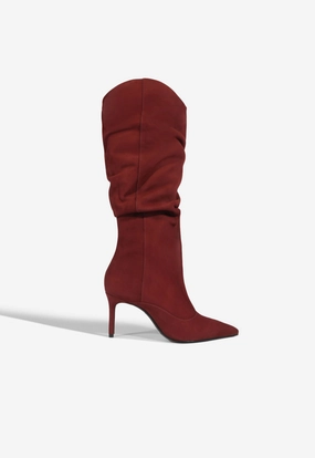 Maryana Up Slouch Nubuck Boot Breathable Snowy Path
