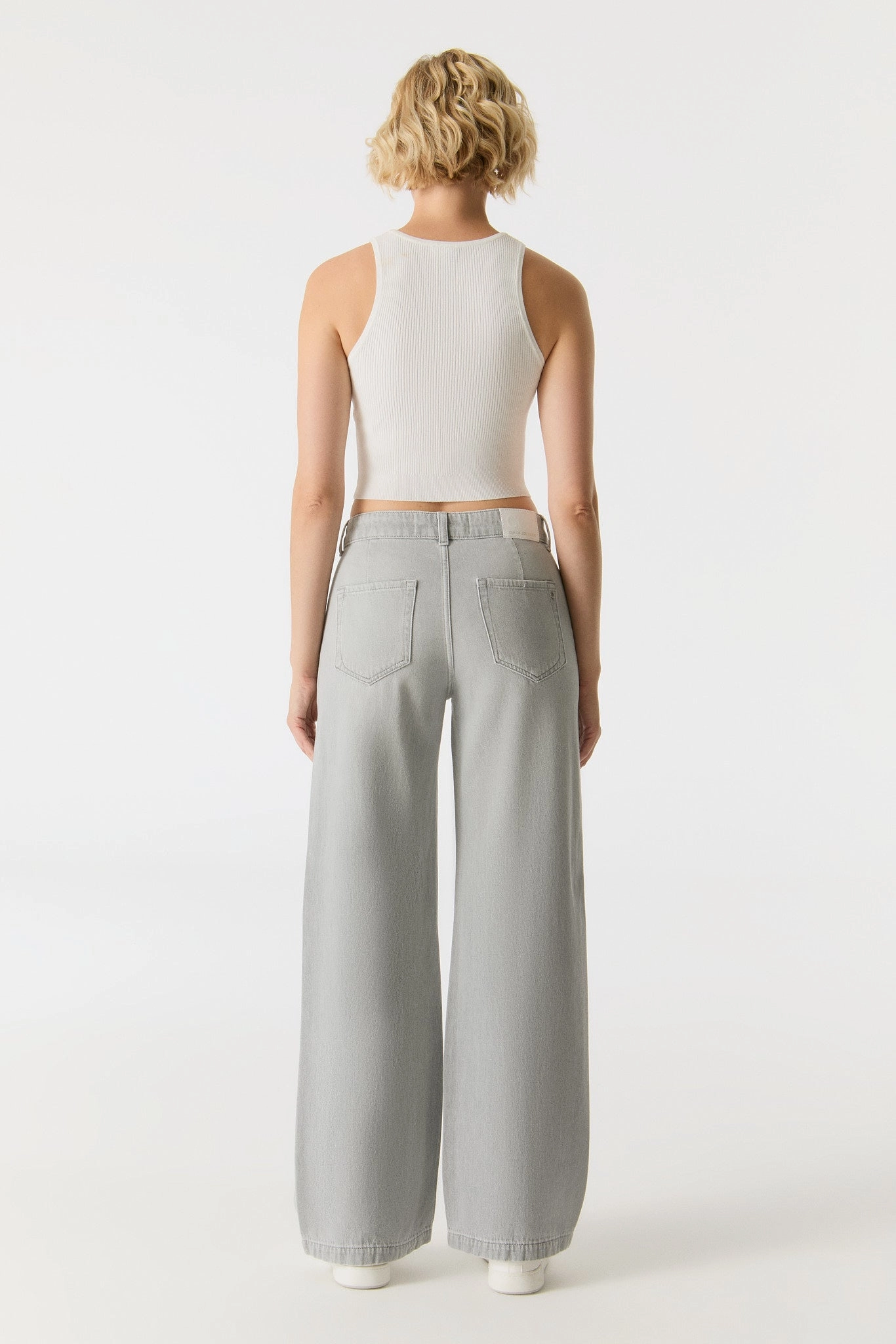 Maxine Low Waist Wide Leg Pant - Dark Beige L30 Layer Essential StainResistantFinish