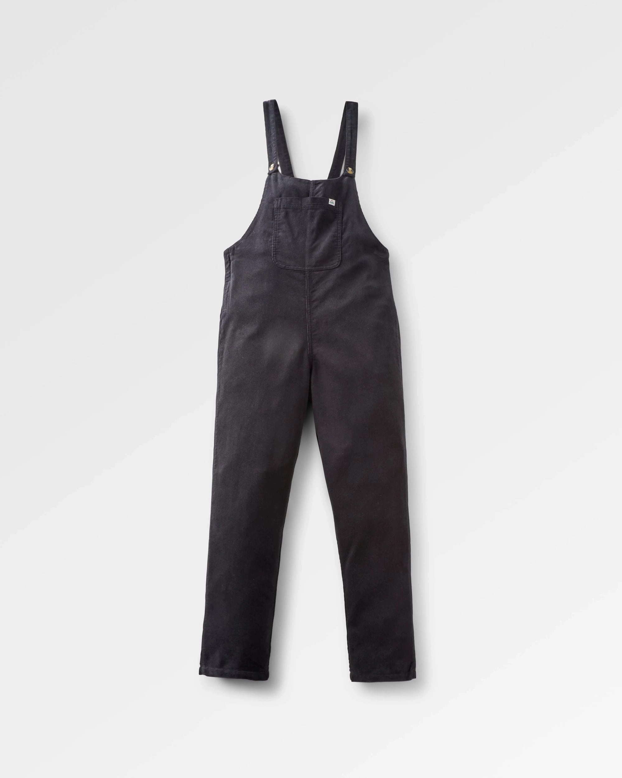 Meadows Organic Cotton Cord Dungarees - Black Chilly Weather Wear