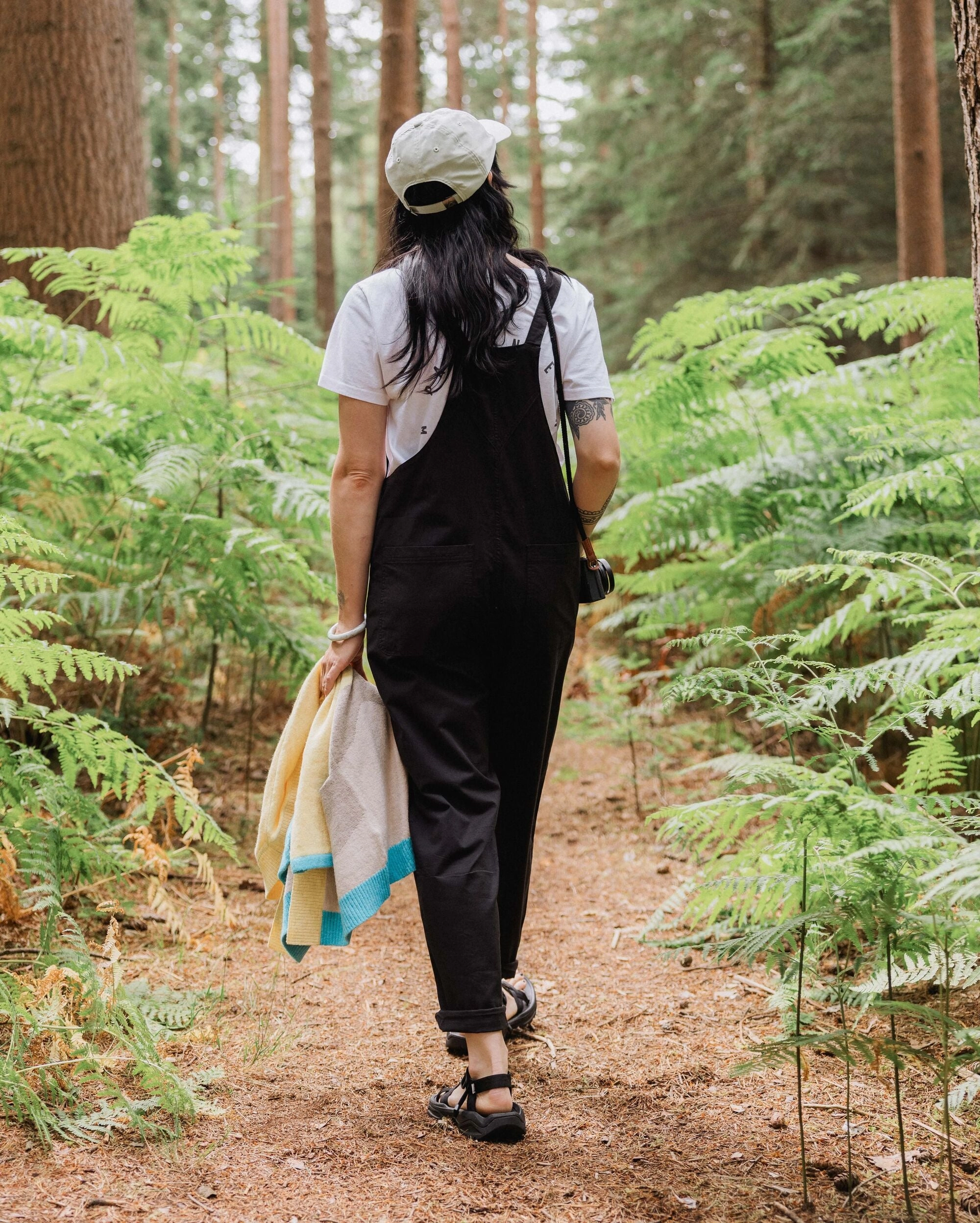 Meadows Organic Cotton Dungarees - Black Rugged Comfort Weekend Comfort