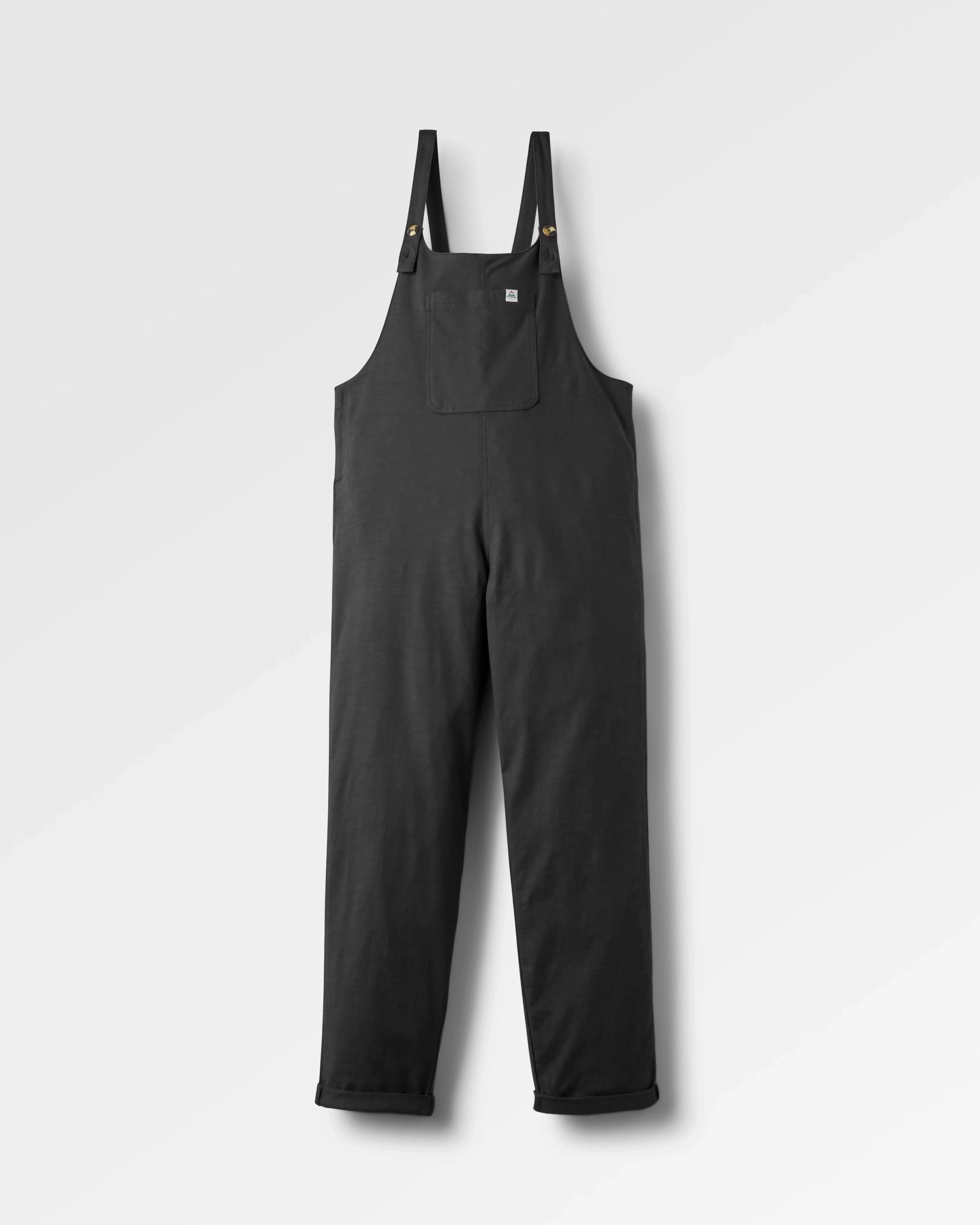 High Rise Meadows Organic Cotton Dungarees - Black