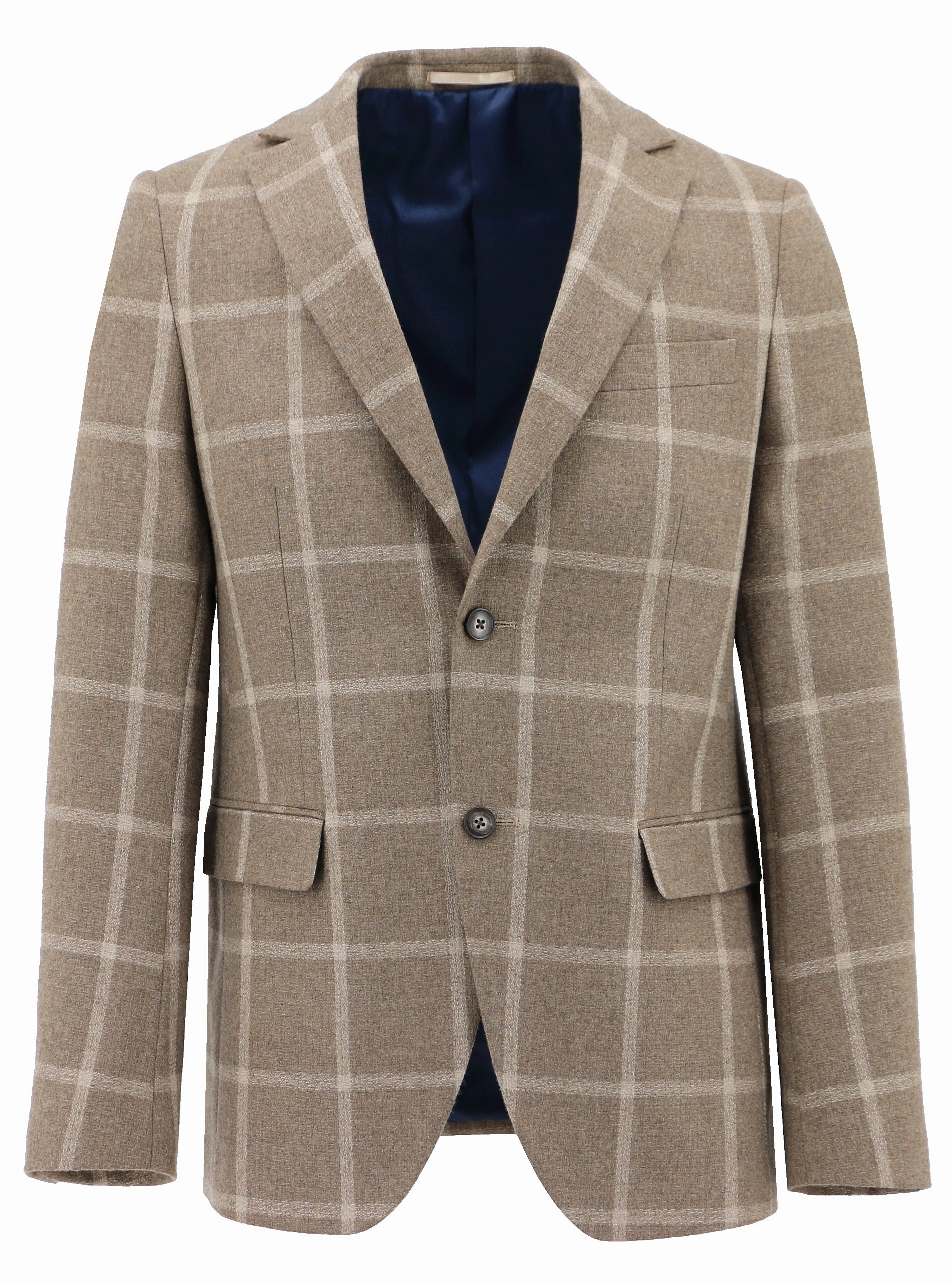 Slip Resistant Grip Melrose Beige Checked Sports Jacket