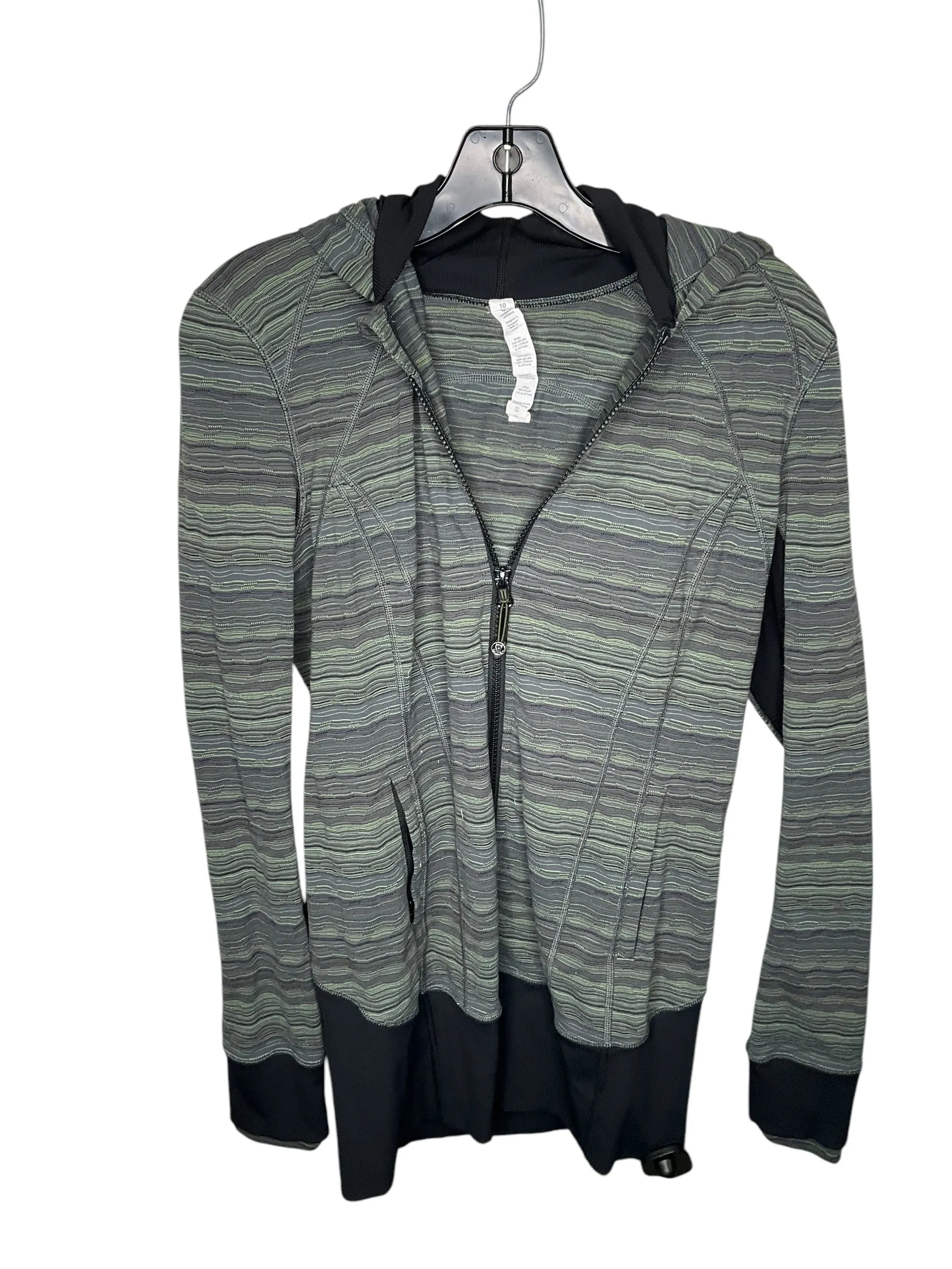 Double stitching Easy Movement Cut Athletic Jacket By Lululemon In Green, Size: 10
