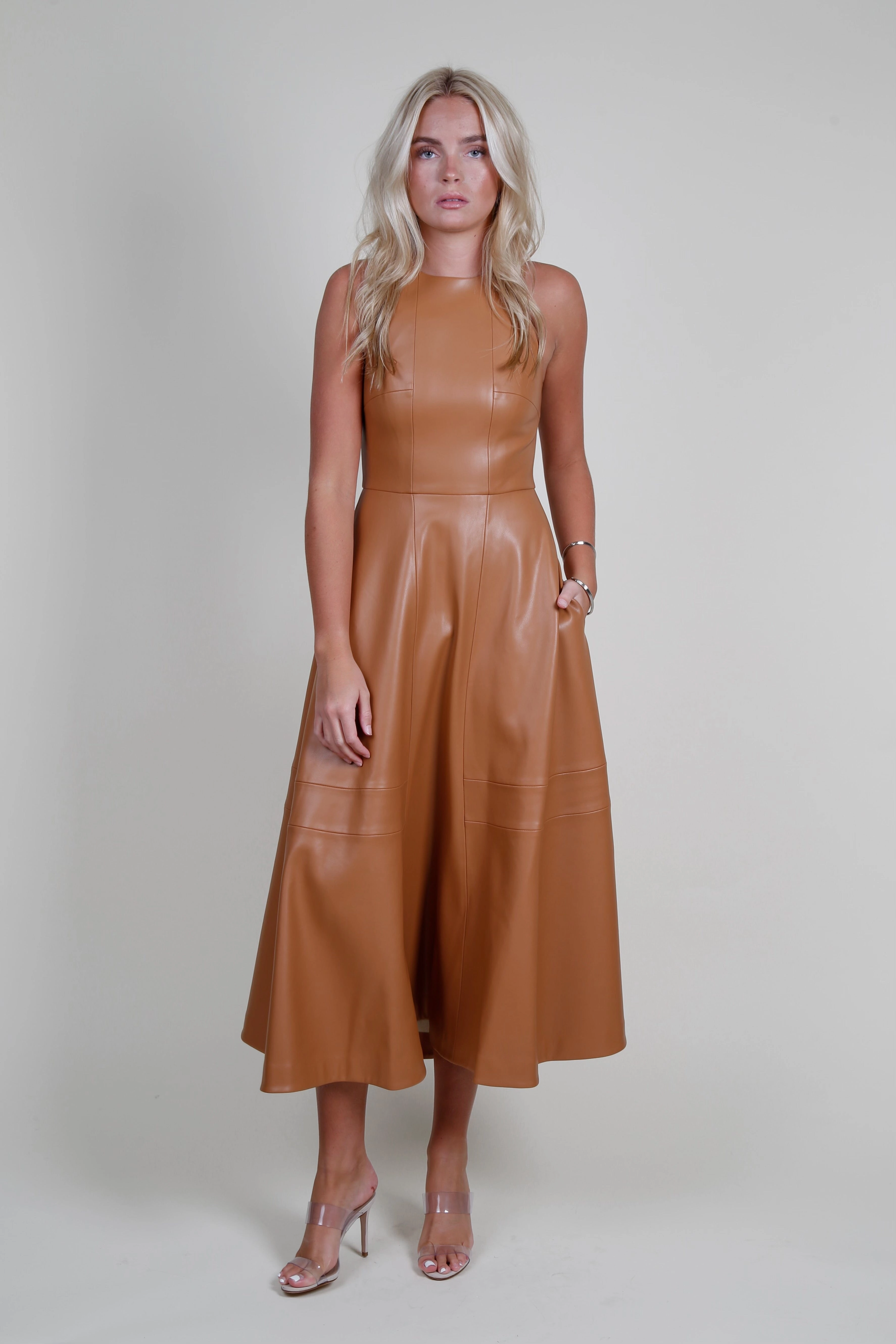Classic Flow Casual Comfort Wear ALEXIS | England Dress - Saddle