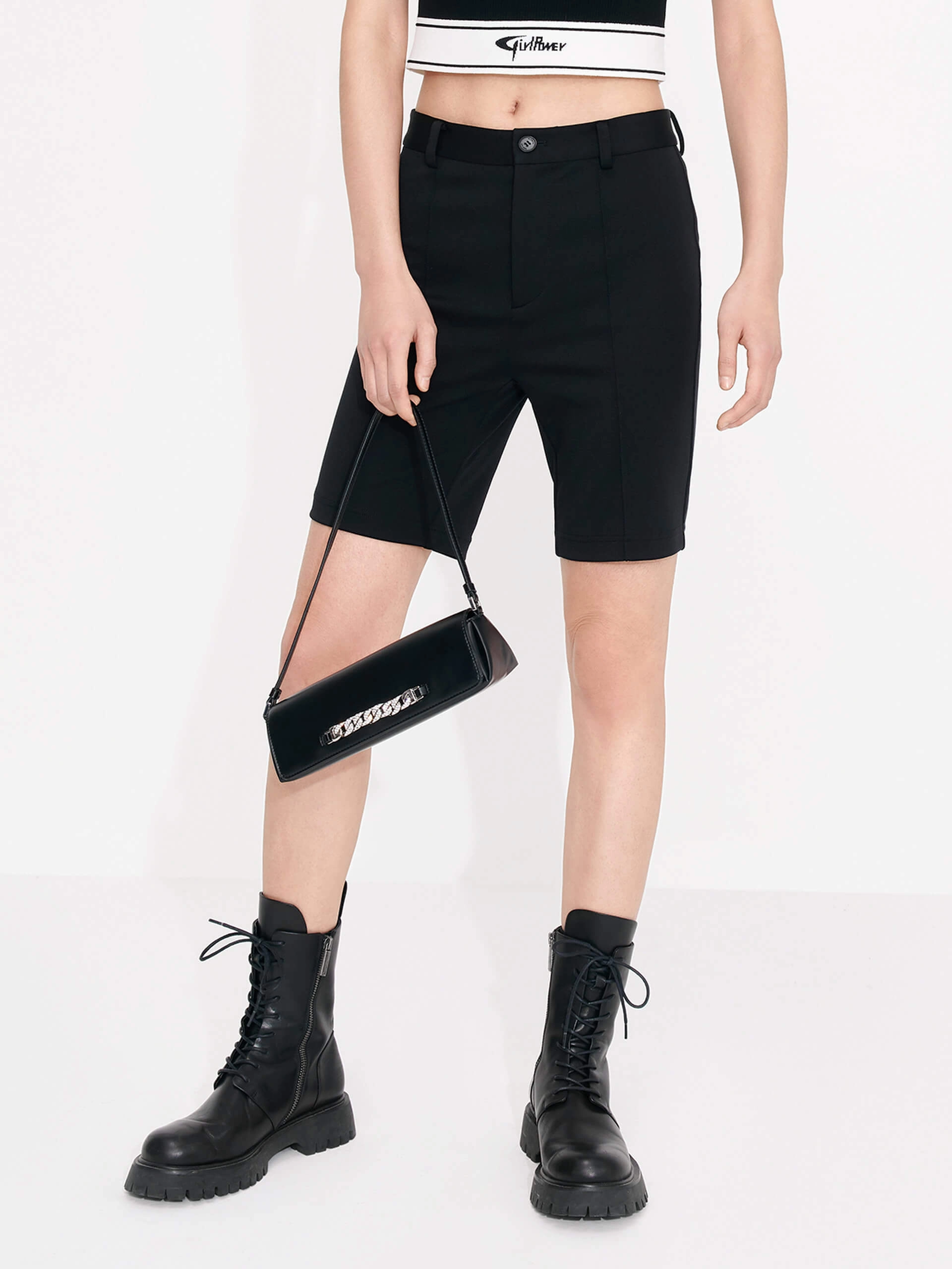Summer Ready Mid Waist Skinny Shorts