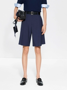 City Shorts Chill Vibes Midi Length Straight Shorts
