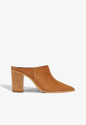 Mikki Mule Suede Pump Crisp Look