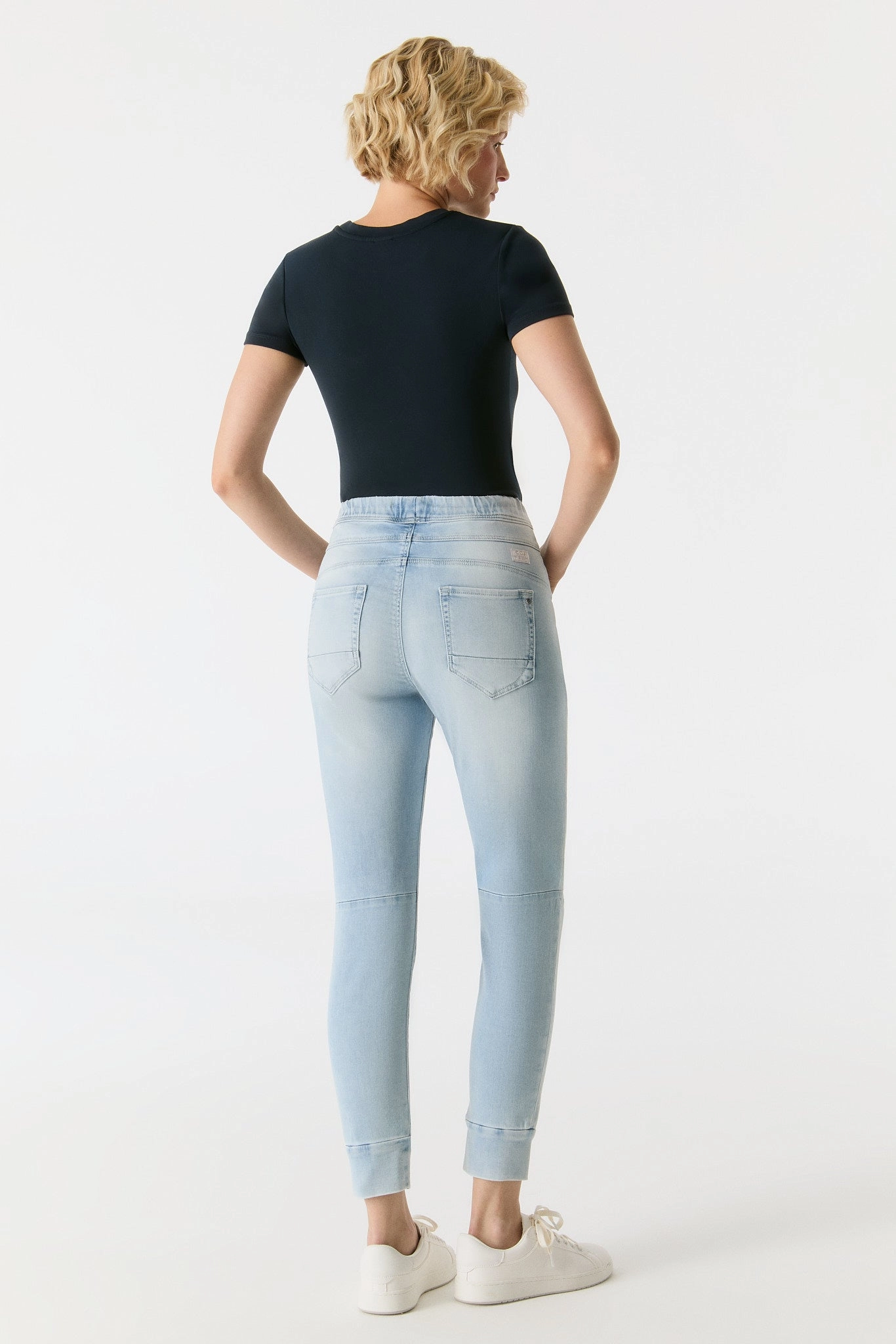 Mila Slim Jogger Pant  - Aqua Blue   27" Inseam L01 HypoallergenicFabric Rugged Comfort