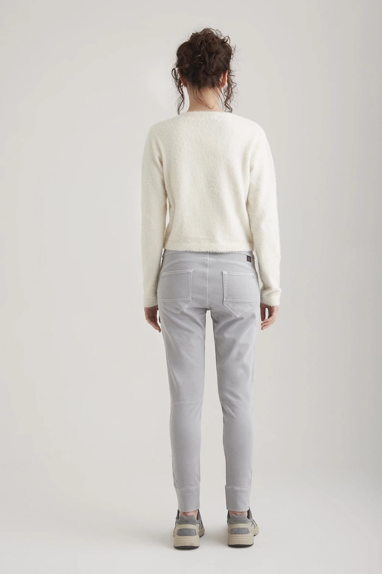 Mila  Slim Jogger Pant - Ice Grey - 27" Inseam L01 Durable Hem