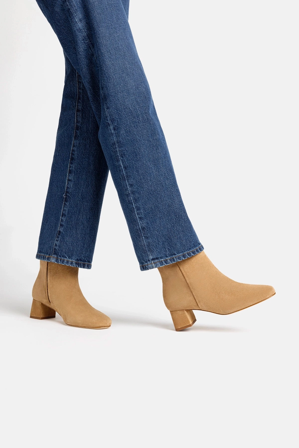 Tear-resistant Mini Edie Boot In Peanut Suede