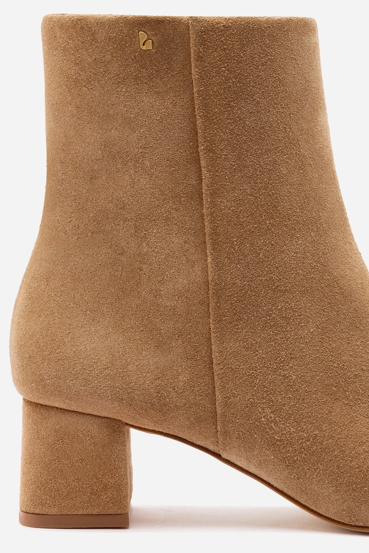 Mini Edie Boot In Peanut Suede Thermoplastic Urethane Outsole