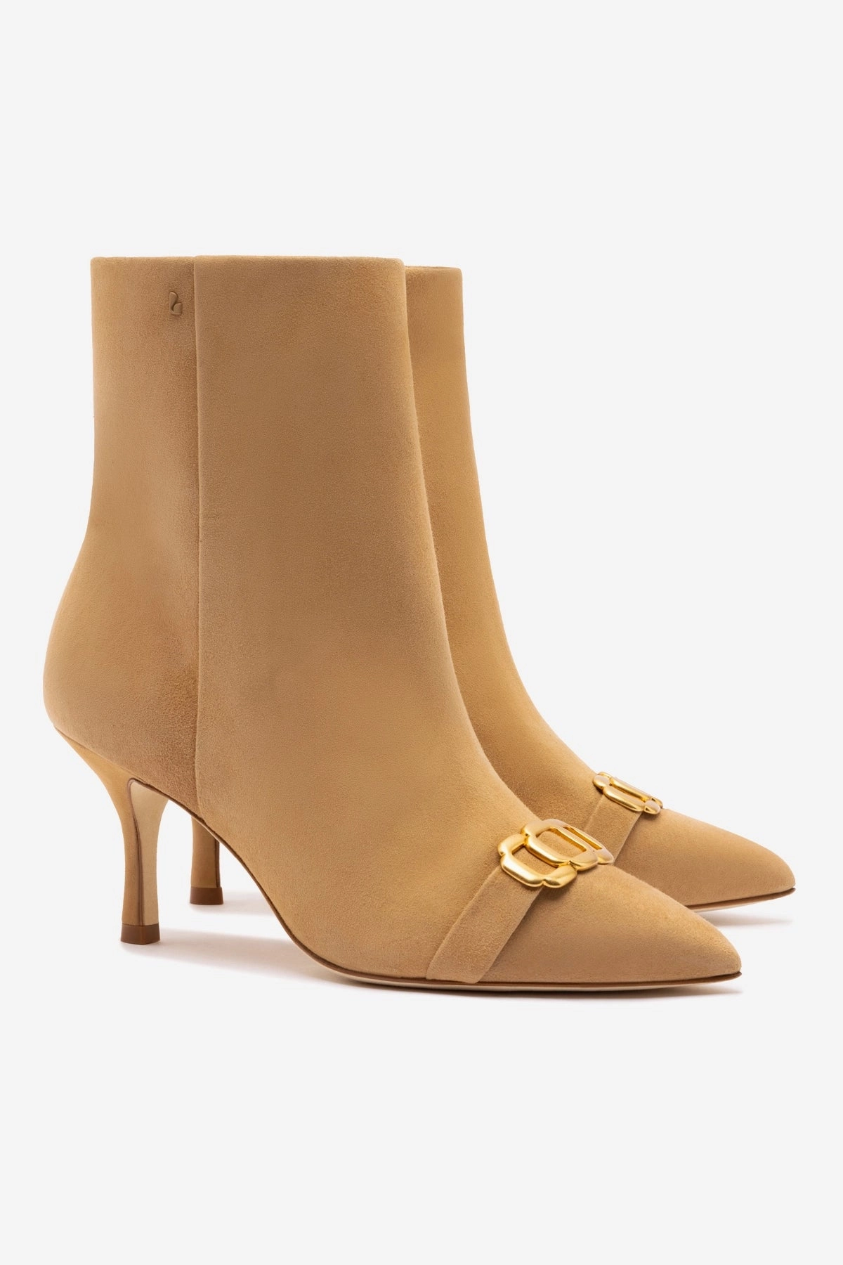 Kid Fun Dual Lined Mini Kate Boot In Peanut Suede and Daisy Accent