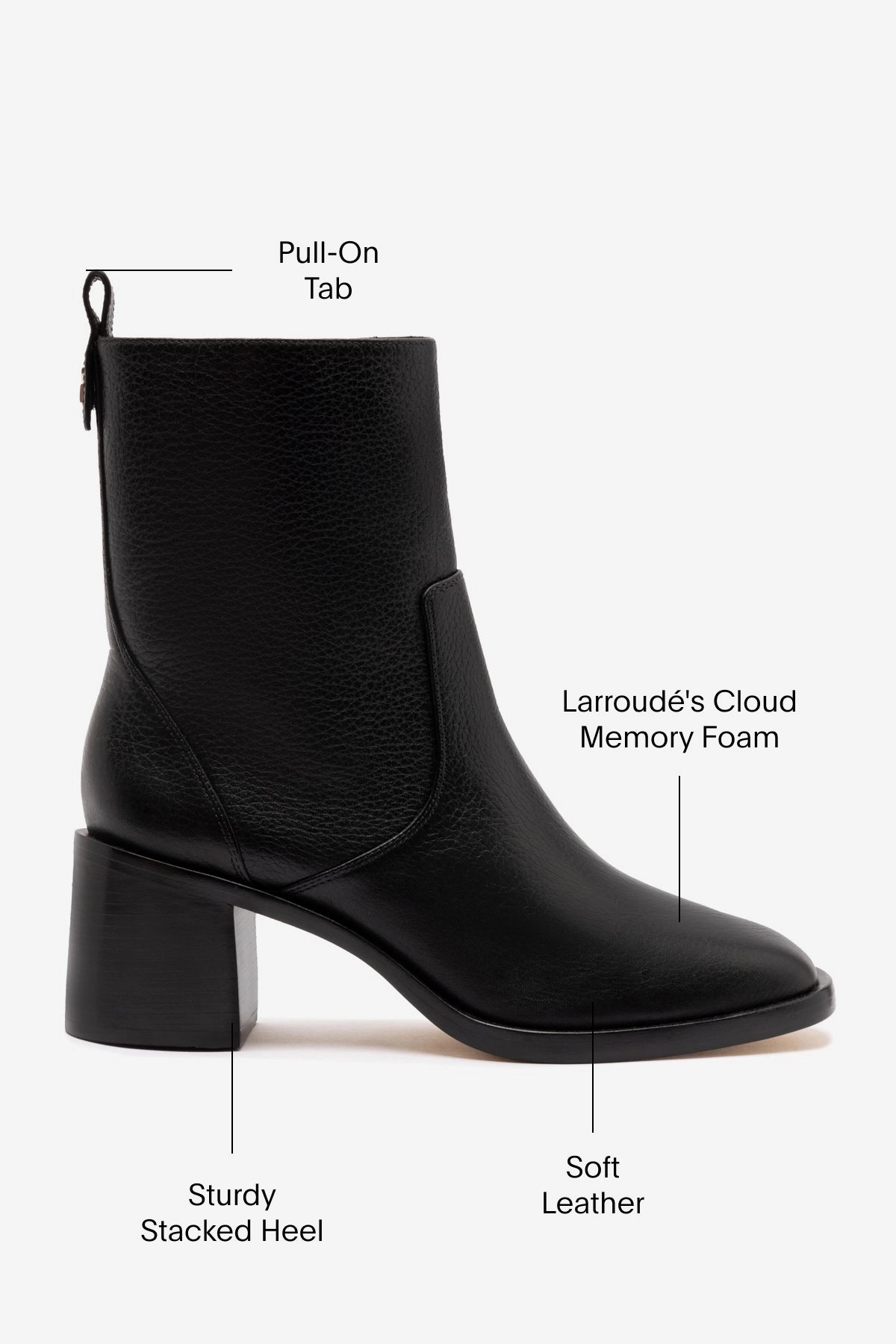 Multi-Purpose Mini Ricky Boot In Black Leather