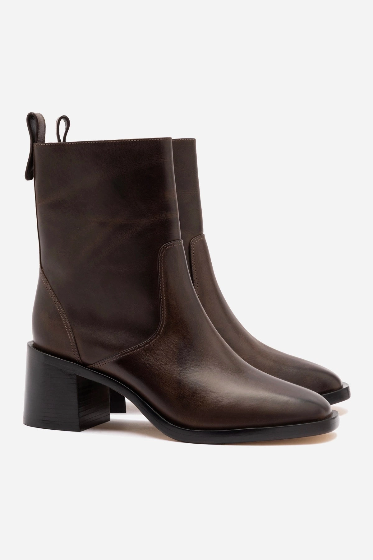 Mini Ricky Boot In Brown Shadow Leather sweat-wicking Warm Core
