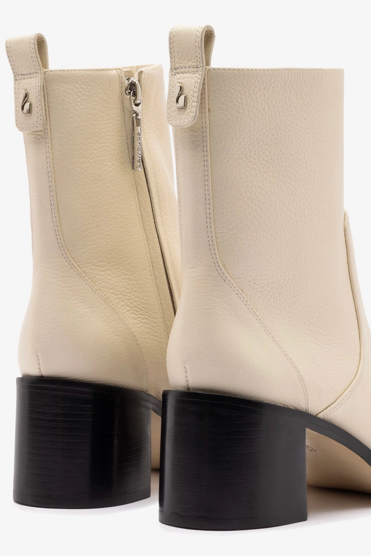Mini Ricky Boot In Ivory Leather Clean Finish