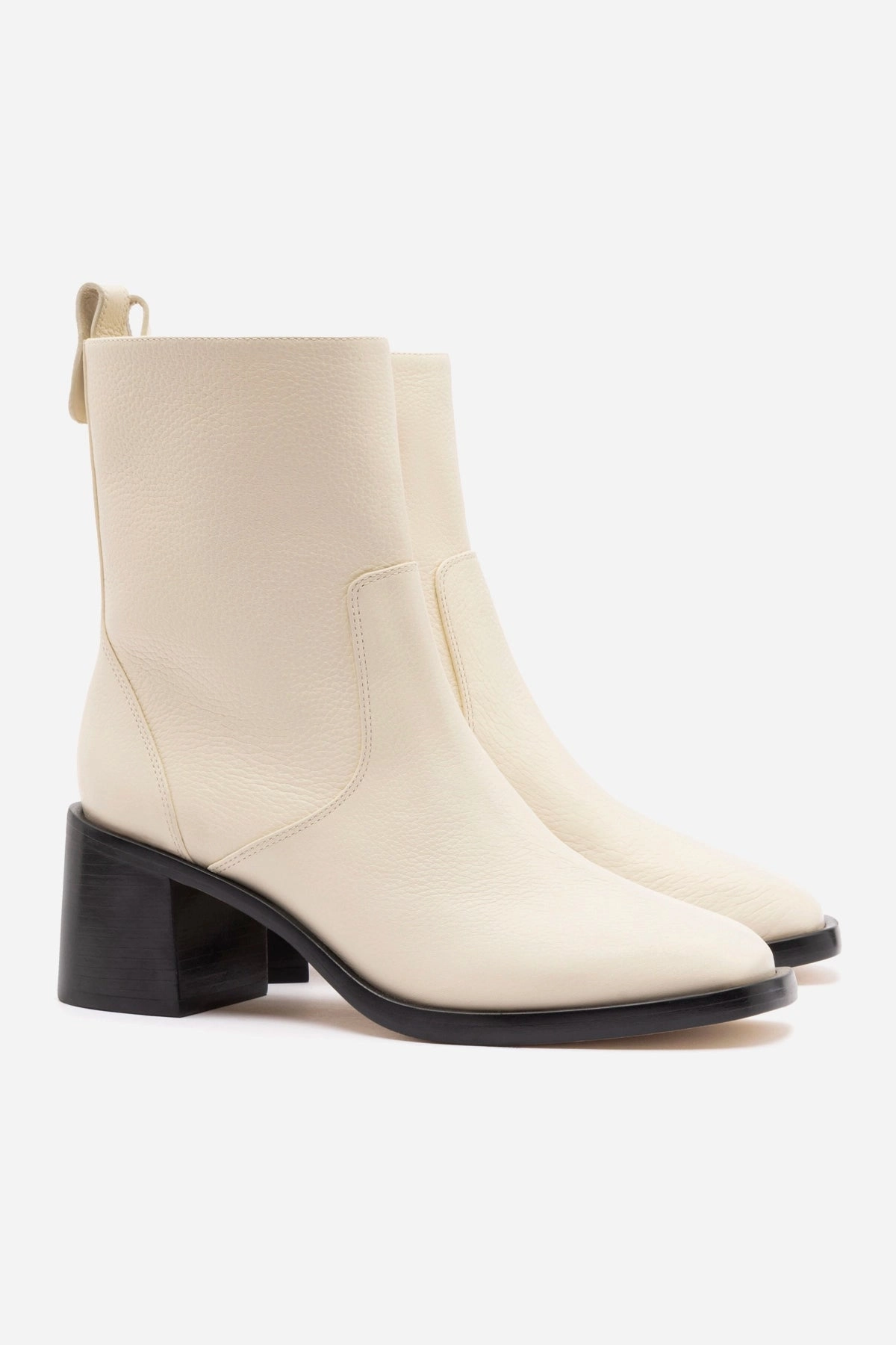 Mini Ricky Boot In Ivory Leather hypoallergenic