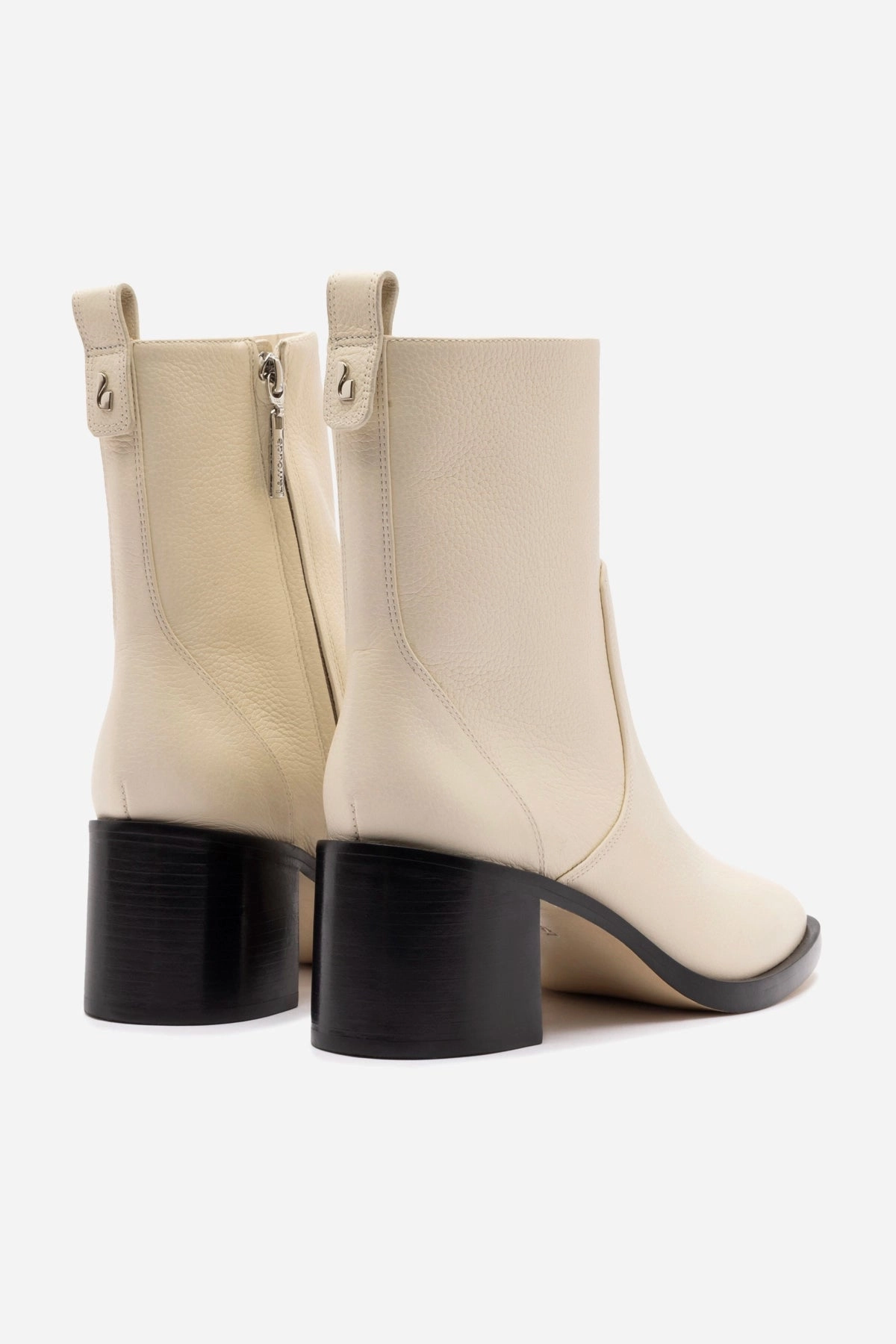 Mini Ricky Boot In Ivory Leather Crisp Look