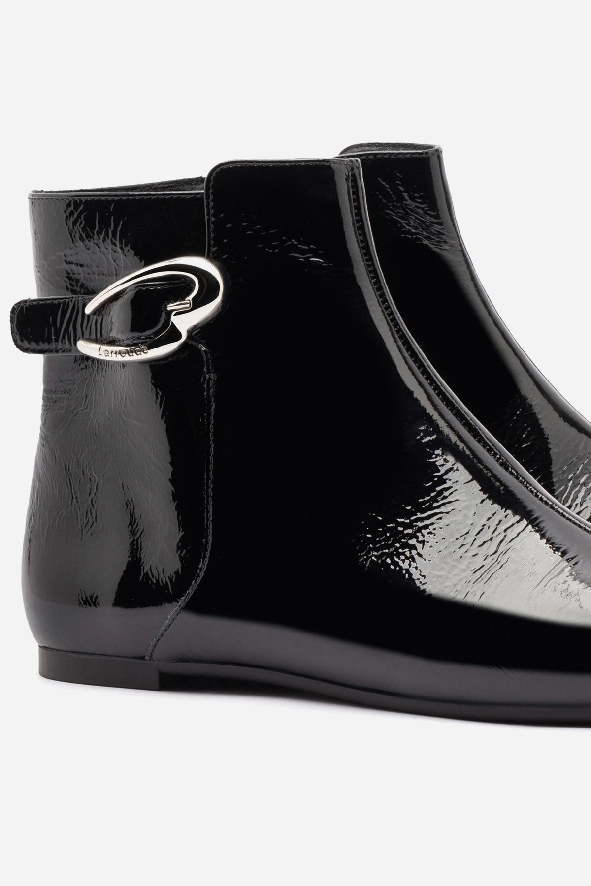 Slip Resistant Urban Traveler Mini Verona Boot In Black Patent Leather