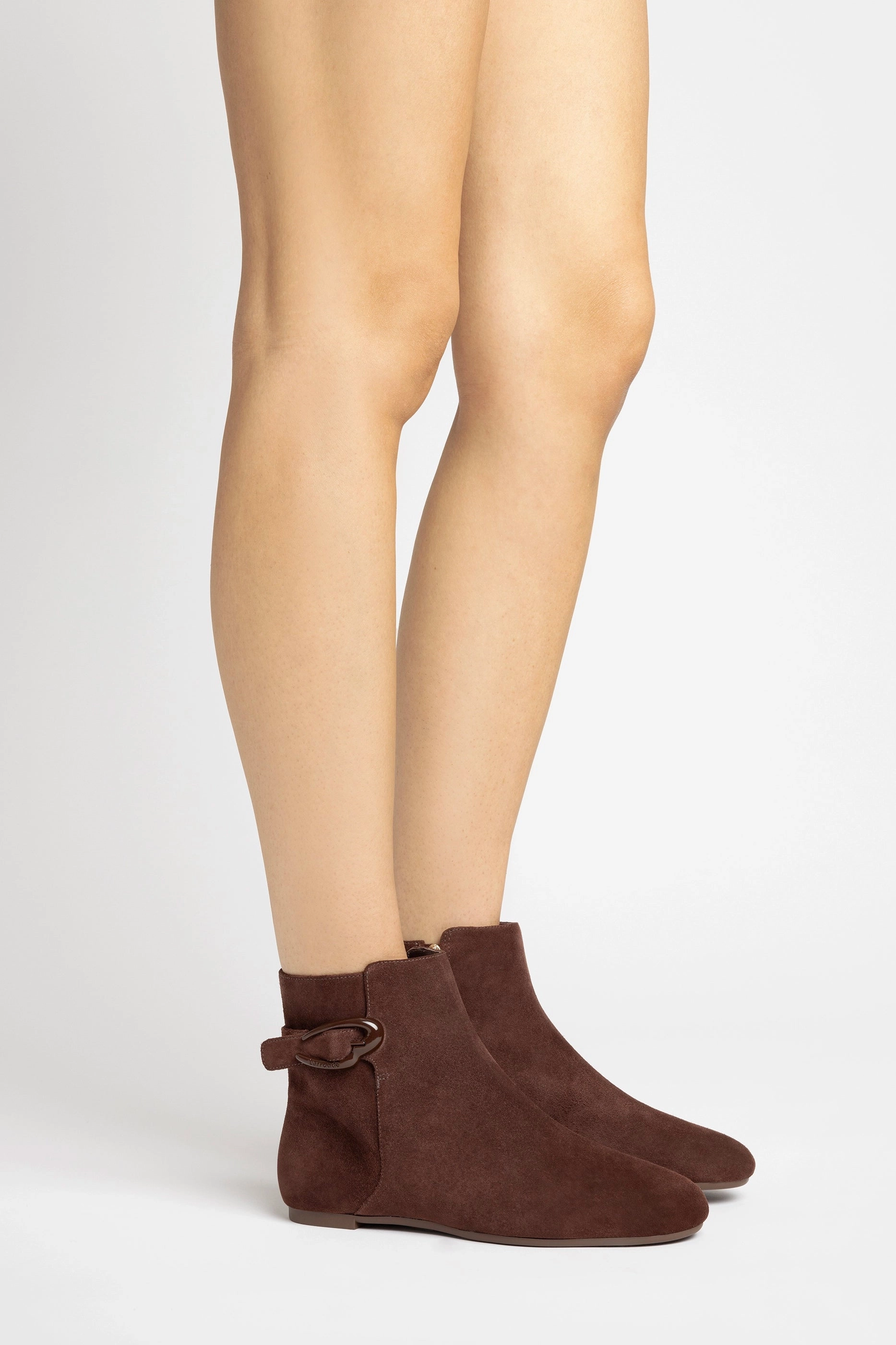 High Quality Leather Supportive Build Mini Verona Boot In Brown Suede