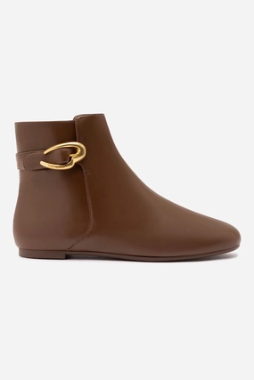 Mini Verona Boot In Burnt Umber Leather Quick Drying City Walking