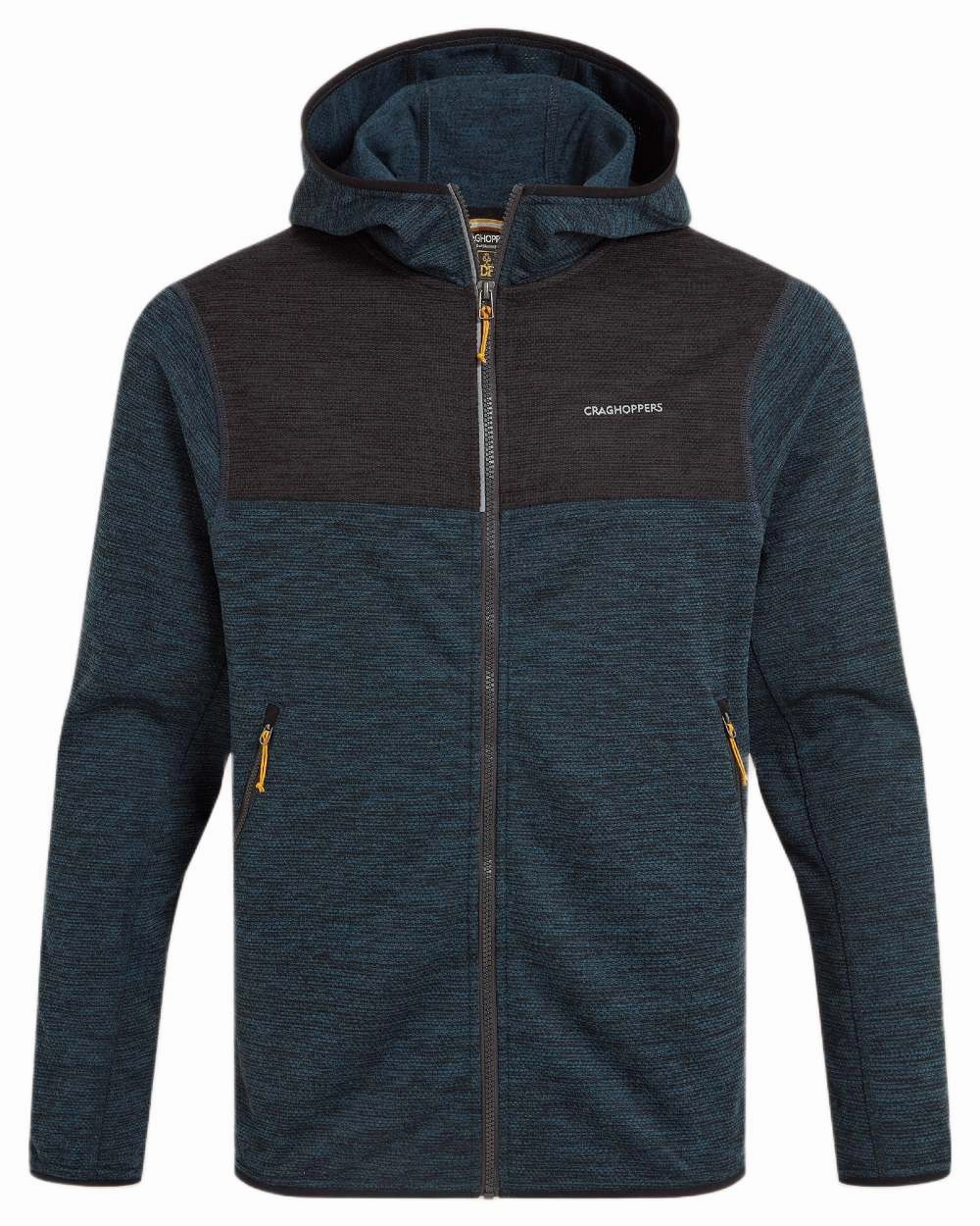 Multi Pocket System Sleek Outdoor Look Craghoppers Mens Travos Full Zip Fleece Hooded Jacket