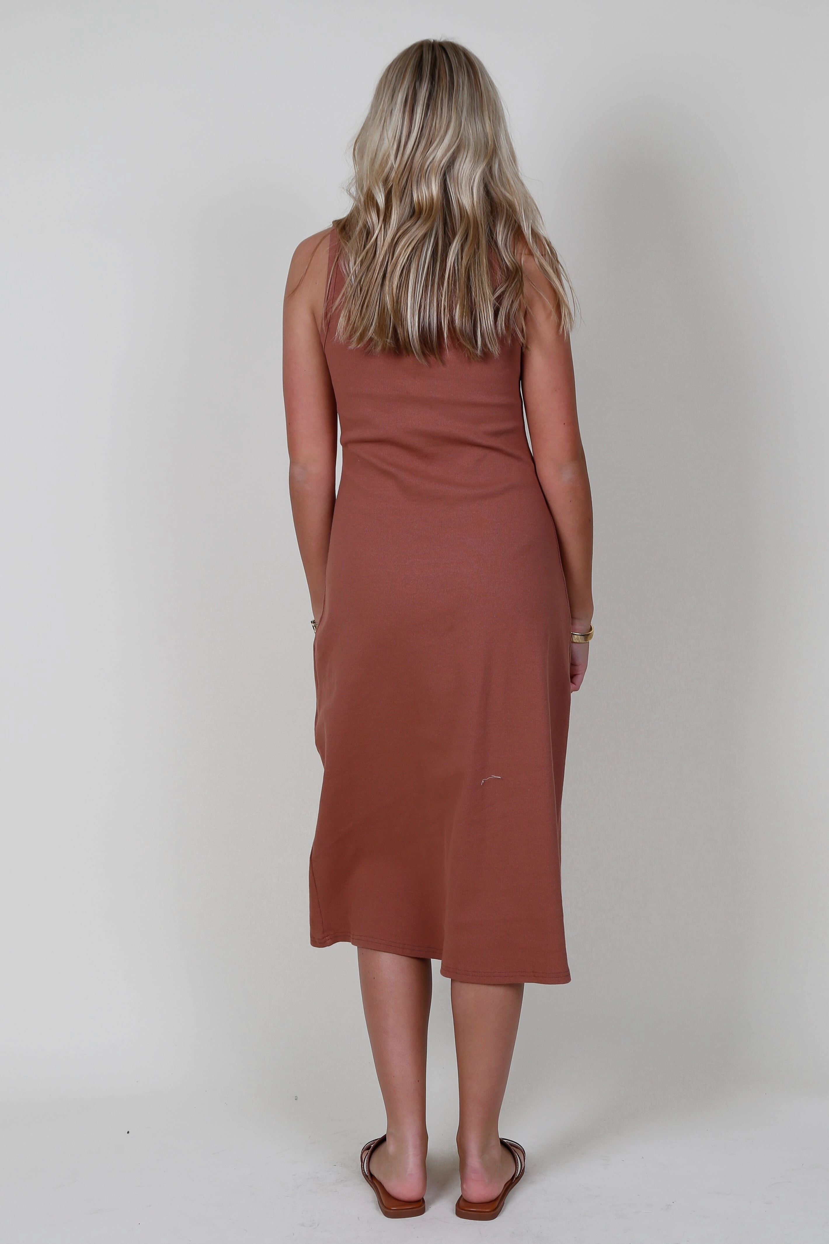 Layering Piece The Ivette Dress - Brick