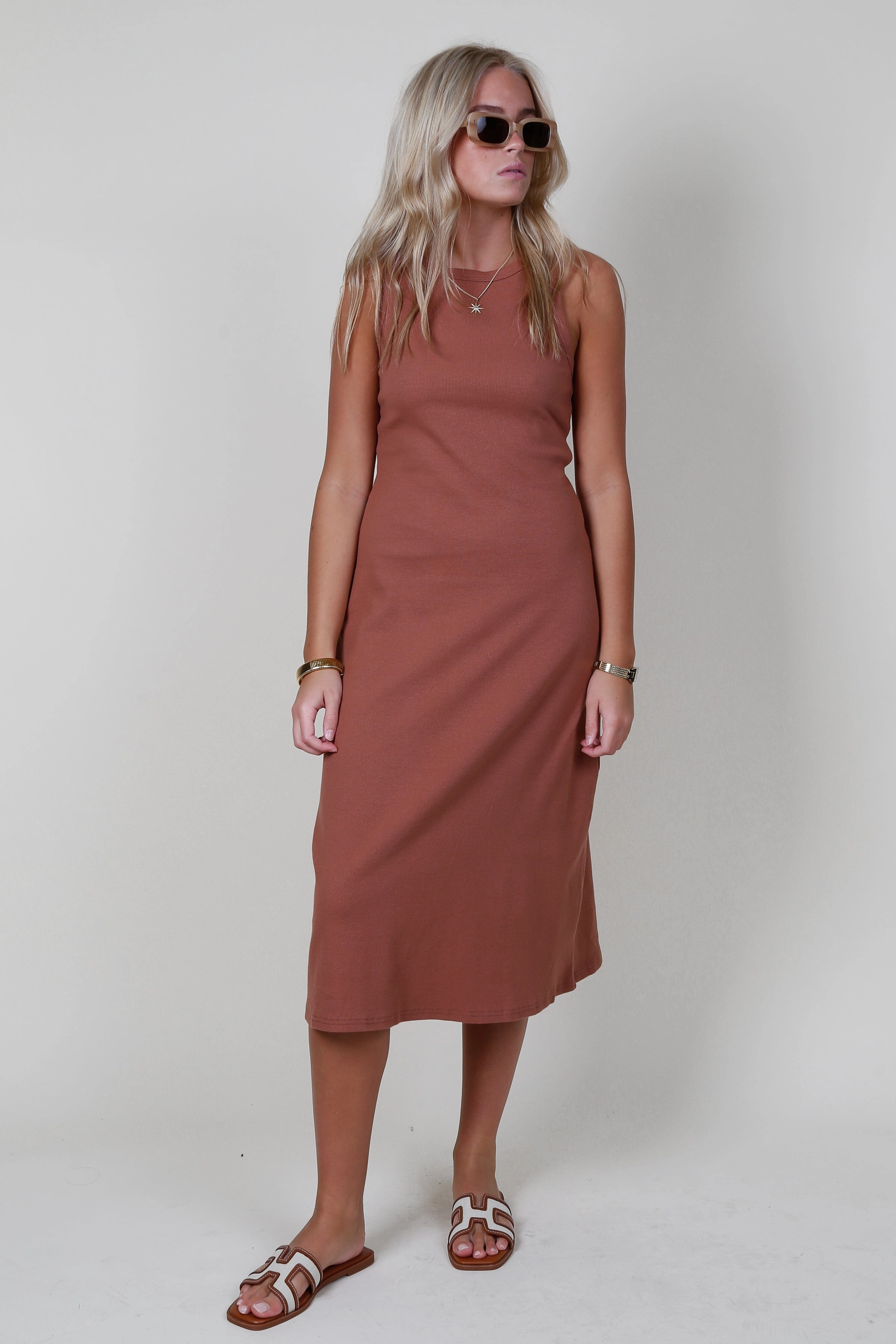 The Ivette Dress - Brick Calm Mood Exclusive-Design