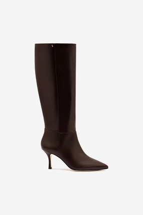 Kate Mid Boot In Brown Leather Seamless Comfort Snow Trekker Shock Absorbing Urban Commute