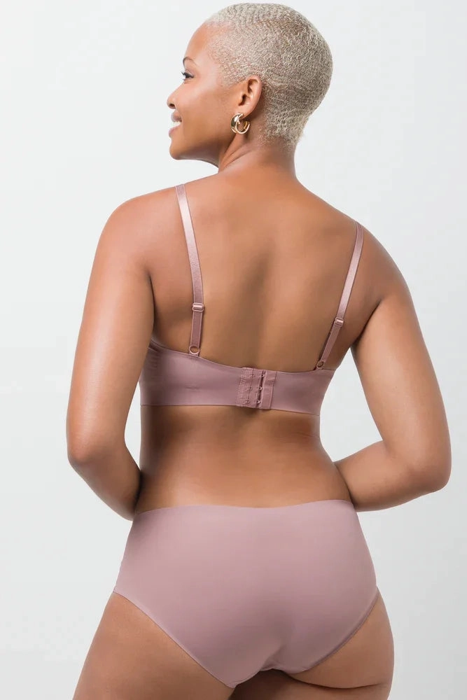 Bonded Bralette Pink Elastic Supportive Side