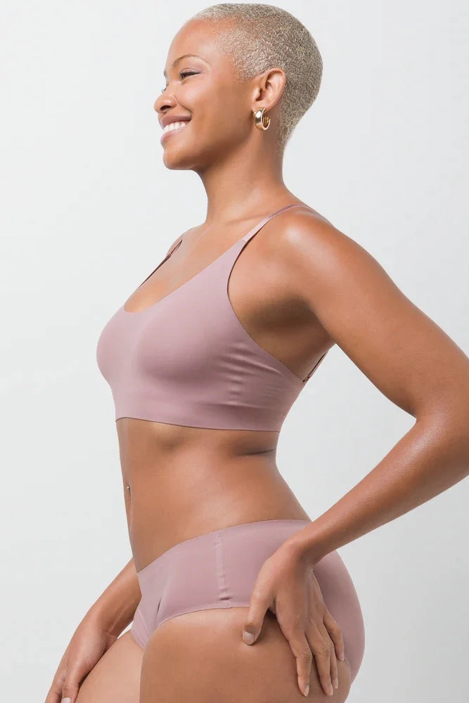 Glued seams Bonded Bralette Pink