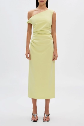 Cool Touch Petite-Size MISHA | Gaia Twill Dress - Lime Sorbet