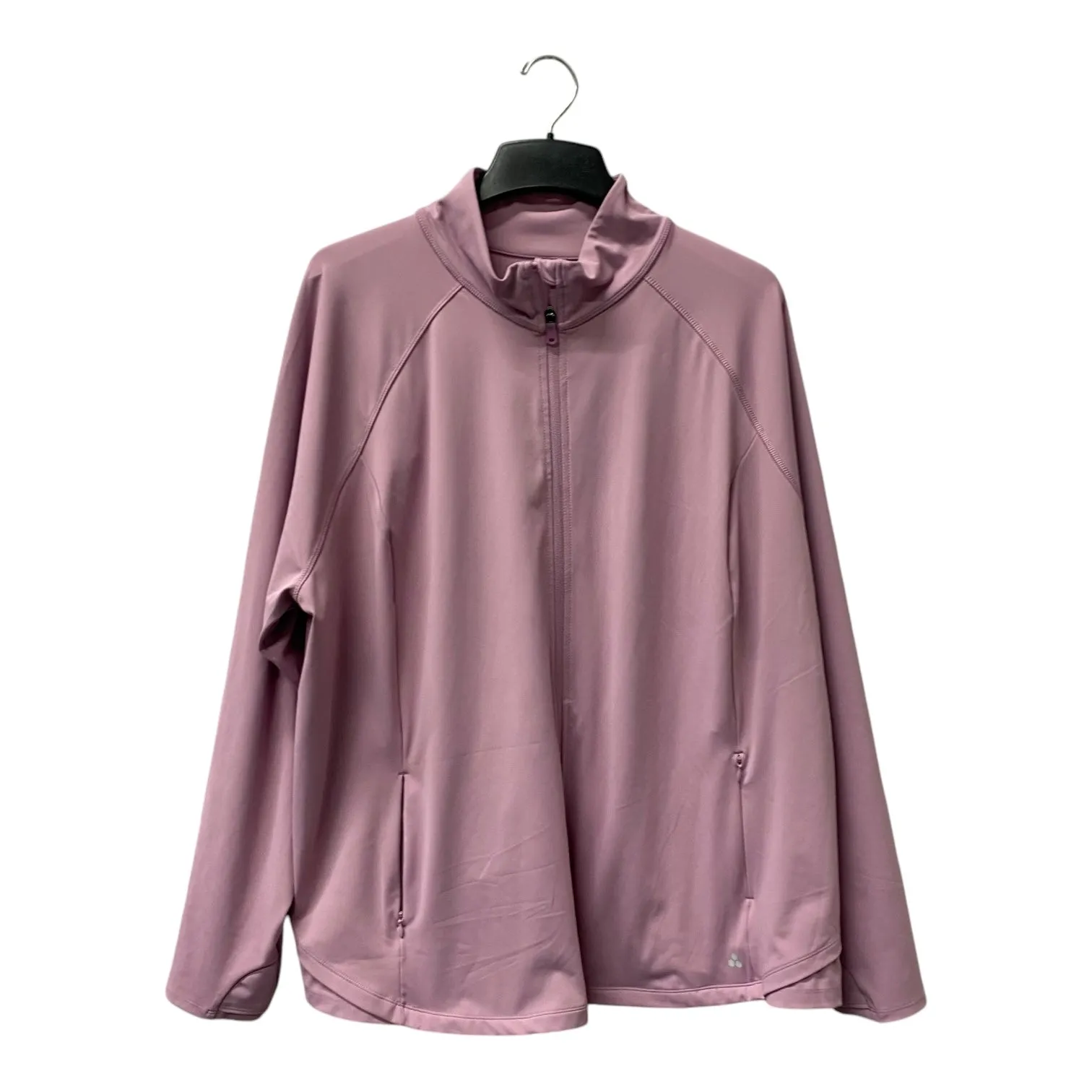 Compression Layer Athletic Jacket By Tek Gear In Purple, Size:4X