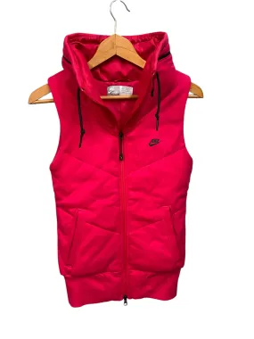 Water Resistant Coat Athletic Jacket By Nike Apparel In Red, Size: Xs
