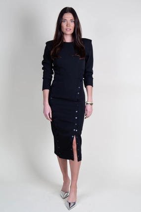 NONCHALANT | Cora Dress - Black Cozy Feel